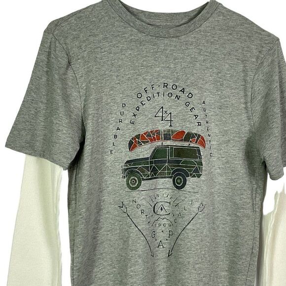 NWT Gap Kids Graphic Print Thermal Long-sleeve Tee, boys size 12 (XL) - Picture 2 of 9